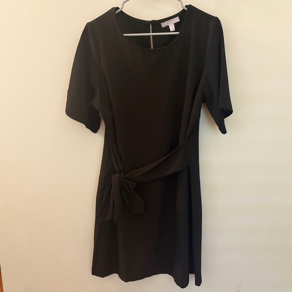 Chelsea28 Black Tie-Waist Short Sleeve Dress – Size 1X 🖤✨